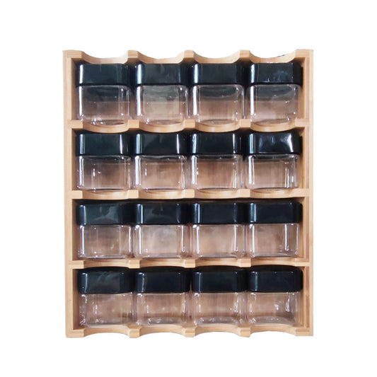 16 compartment spice bottle rack